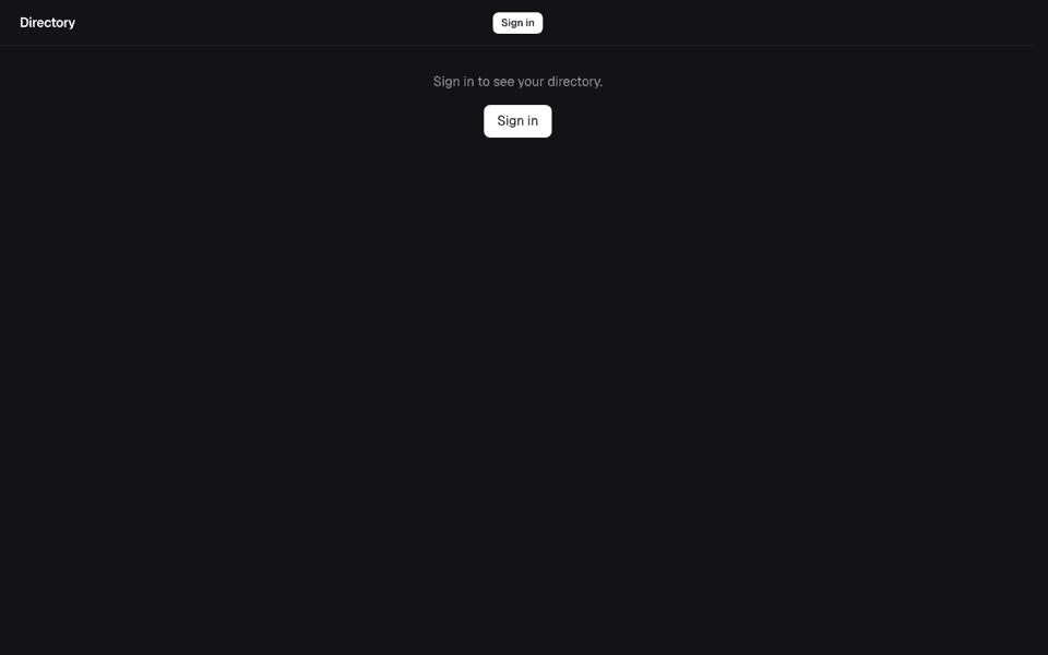 Directory screenshot